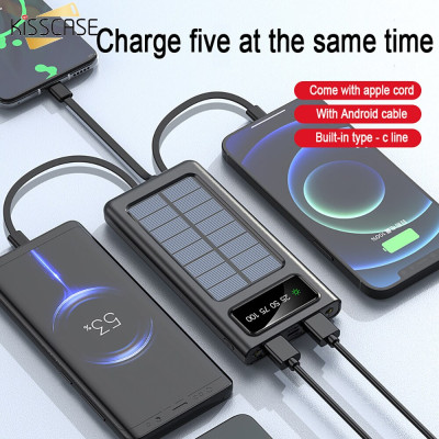 Solar Power Bank 20000mAh External Battery For Charging System