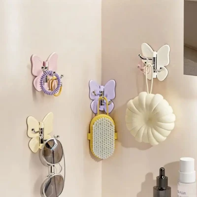 (12 piece) Rotatable Butterfly Ttiple Hook
